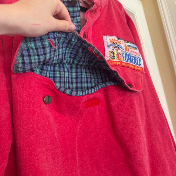 Forenza Authentic Sportswear Pink Vintage Pullover Sweatshirt with Patch - Picture 3 of 6